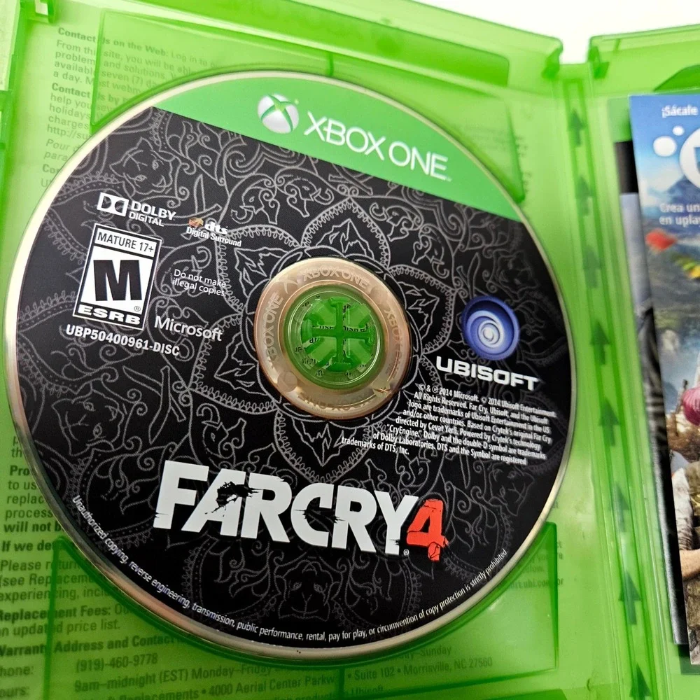 Ubisoft Far Cry 4 Video Game Xbox One OS Green Limited Edition Shooter FPS Kyrat